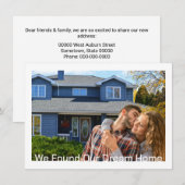 Dream Home Photo We've Moved Announcement Kaart (Voorkant / Achterkant)