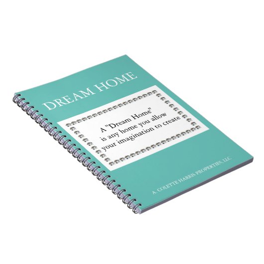 Dream Home Quote - Design 1 Notitieboek (Rechterzijde)