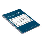 Dream Home Quote - Design 3 Notitieboek (Rechterzijde)