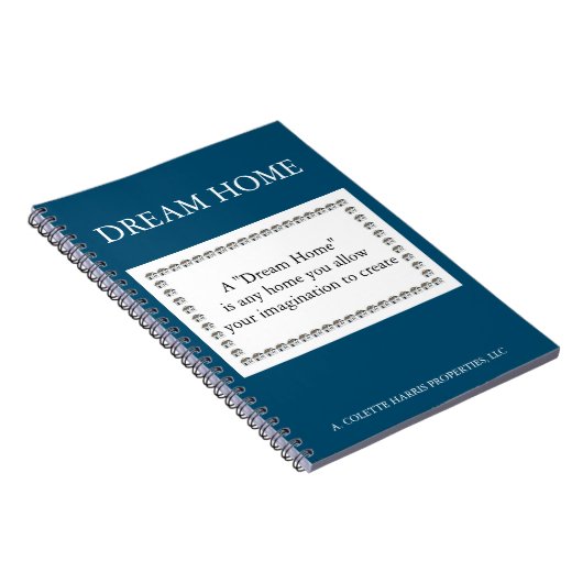 Dream Home Quote - Design 3 Notitieboek (Rechterzijde)