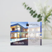 Dream Home Real Estate briefkaart (Staand voorkant)