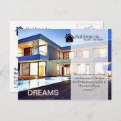 Dream Home Real Estate briefkaart (Voorkant / Achterkant)
