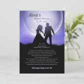 Dream Honeymoon Vrijgezellenfeest Request Invitati Kaart (Staand voorkant)