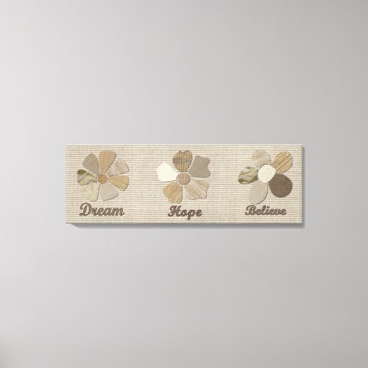 Dream, Hope, geloof Inspirerend collage Canvas Afdruk (Voorkant)