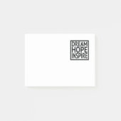 Dream - Hope - Inspire Post-it® Notes (Voorkant)