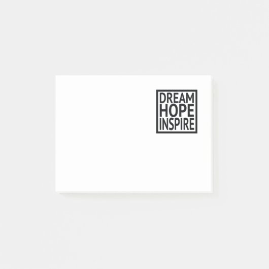 Dream - Hope - Inspire Post-it® Notes (Voorkant)