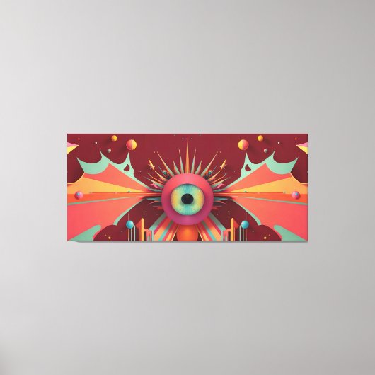 Dream Horizon Ken Gage Fantasy OpArt Canvas Afdruk (Voorkant)