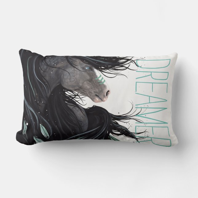 Dream Horse Big Dreamweaver Pillow van Bihrle Kussen (Voorkant)