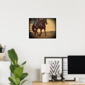 Dream Horse Friesian Dressage Poster (Thuiskantoor)
