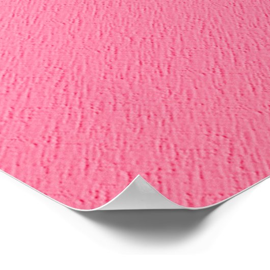 Dream Hot Pink met Silver Glitter Poster (Hoek)