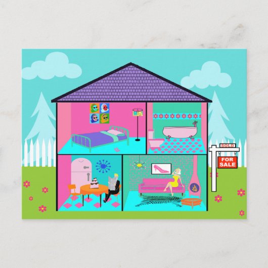 Dream House Real Estate Agent Briefkaart (Voorkant)