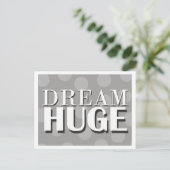 Dream Huge Motivatie Briefkaart (Staand voorkant)