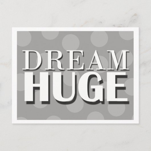 Dream Huge Motivatie Briefkaart (Voorkant)