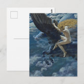 "Dream Idyll - A Valkyrie" door Edward Robert Hugh Briefkaart (Voorkant / Achterkant)