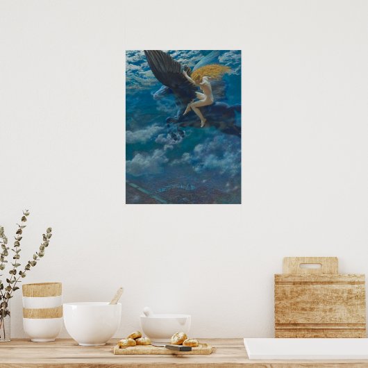 Dream Idyll (A Valkyrie) van Edward Robert Hughes Poster (Keuken)