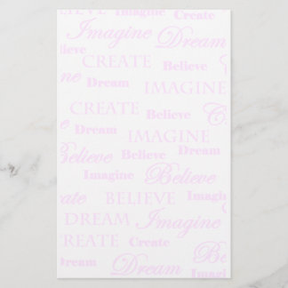 Dream Imagine Creëer Believe Briefpapier