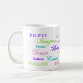 Dream Imagine Creëer Believe Koffiemok (Links)