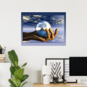 Dream in de hand poster (Thuiskantoor)