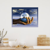 Dream in de hand poster (Keuken)