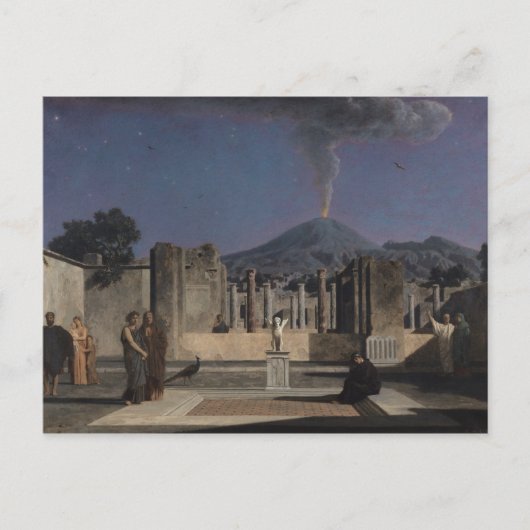 Dream in de Ruins of Pompeii, 1866 Briefkaart (Voorkant)