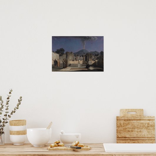 Dream in de Ruins of Pompeii, 1866 Poster (Keuken)