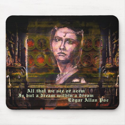 Dream in een droomgothische steampunk Mousepad Muismat (Voorkant)