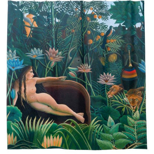 Dream in Exotic Oerwoud Forest Douchegordijn (Voorkant)