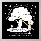 Dream in realiteit-kleine jongen, Big Dreams Logo Poster (Voorkant)