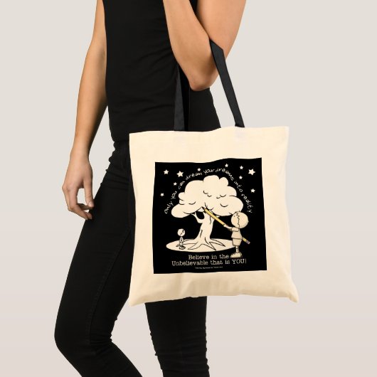 Dream in realiteit-kleine jongen, Big Dreams Logo Tote Bag (Voorkant (product))