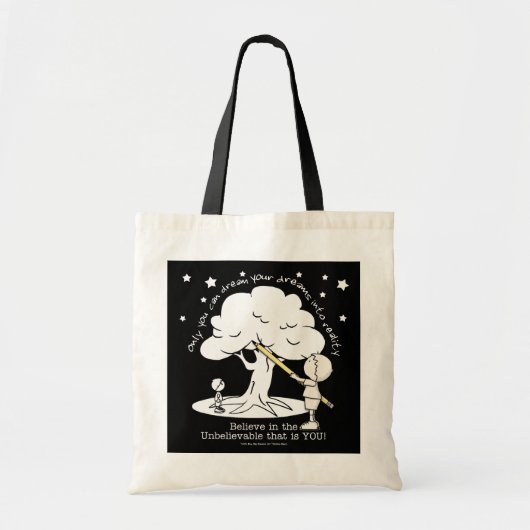 Dream in realiteit-kleine jongen, Big Dreams Logo Tote Bag (Voorkant)