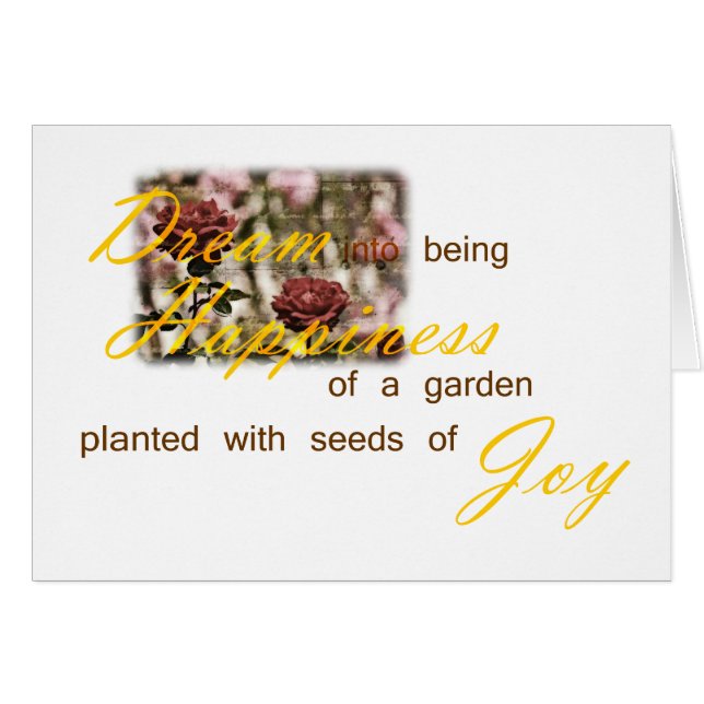 Dream in worden (Voorkant Horizontaal)