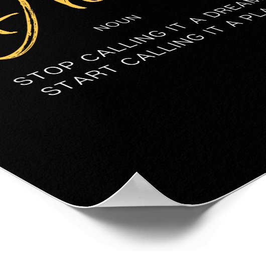 Dream Inspirating Quote Poster (Hoek)