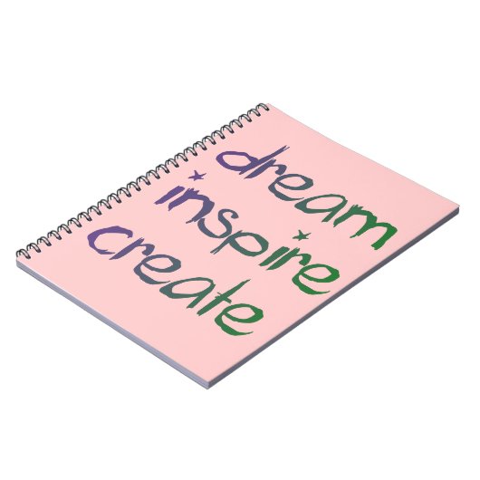 Dream, Inspire, Creëer-notebook Notitieboek (Linkerzijde)