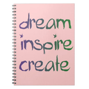 Dream, Inspire, Creëer-notebook Notitieboek