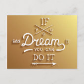 Dream Inspire Motivate Briefkaart (Voorkant)