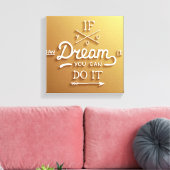 Dream Inspire Motivate Canvas Afdruk (Insitu (Woonkamer))