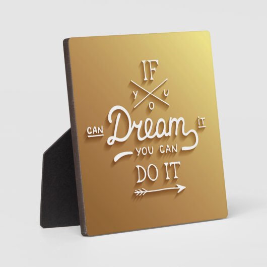 Dream Inspire Motivate Fotoplaat (Voorkant)