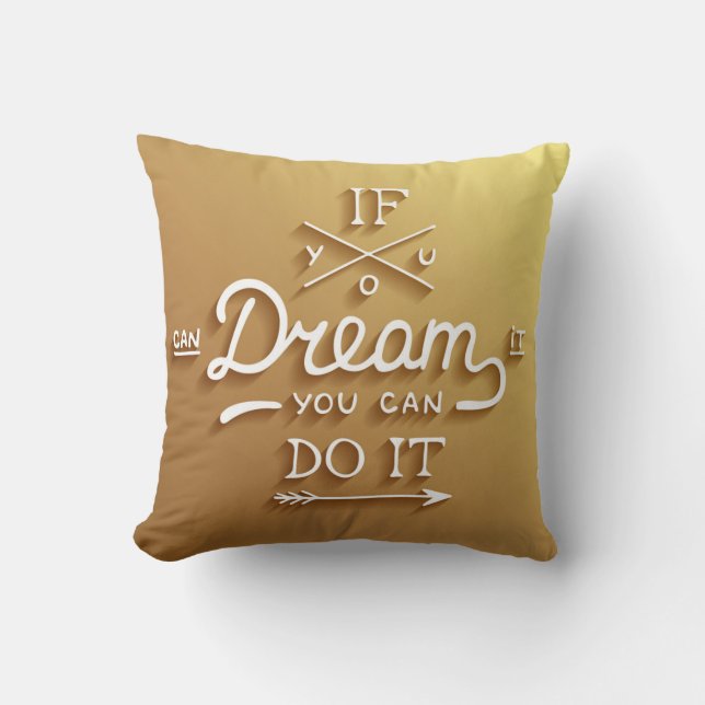 Dream Inspire Motivate Kussen (Voorkant)