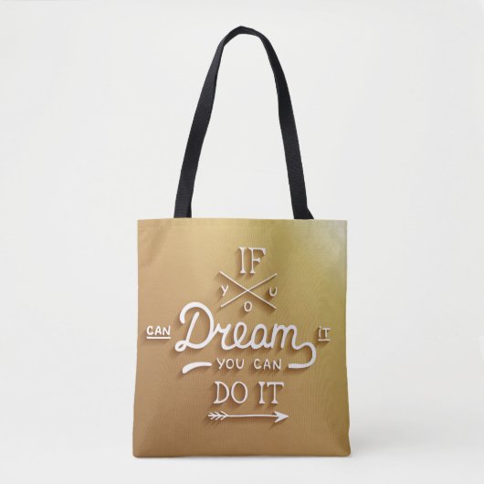 Dream Inspire Motivate Tote Bag (Voorkant)