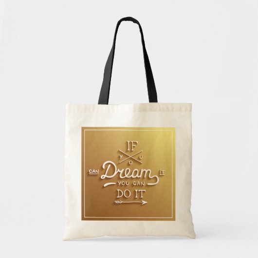 Dream Inspire Motivate Tote Bag (Voorkant)