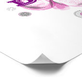 Dream Inspirerend Custom Flower Art Poster (Hoek)