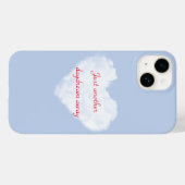 Dream iPhone Case met Cloud Achtergrond (Achterkant (horizontaal))