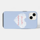 Dream iPhone Case met Cloud Achtergrond Hoesje (Achterkant horizontaal)
