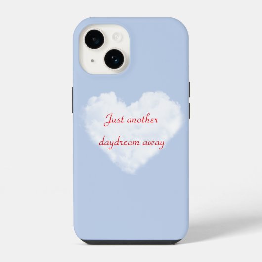 Dream iPhone Case met Cloud Achtergrond Hoesje (Achterkant)
