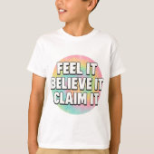 Dream It, Believe It, Create It – Motivational T-shirt (Voorkant)