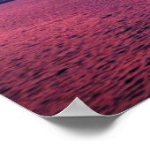 Dream it do it citate Paarse Ocean Sunset Photo Poster (Hoek)