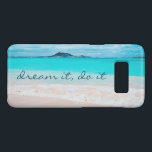 Dream it do it citeert Hawaii Tropical Beach foto Case-Mate Samsung Galaxy S8 Hoesje<br><div class="desc">"Dream het, doe het." Vergeet de verse zoutgeur van de oceaanlucht niet als je deze verbluffende, levendige fotocel-telefoonbehuizing gebruikt. Onderzoek en verken de eenzaamheid van een leeg strand in Hawaï. Het is een geweldig cadeau voor iemand speciaal! U kunt deze mobiele telefoonbehuizing eenvoudig personaliseren en ik bied ook een aanpassing...</div>