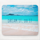 Dream It Do It Hawaii Tropical Sandy Beach Foto Muismat (Voorkant)