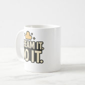 Dream It. Do It. – Motivational Quote Mug Koffiemok (Voorkant links)