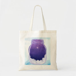 Dream Jar Tote Bag – Minimal Night Sky